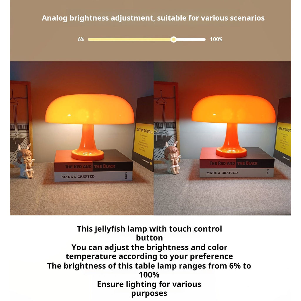 Mushroom Desk Lamp Stepless Dimming