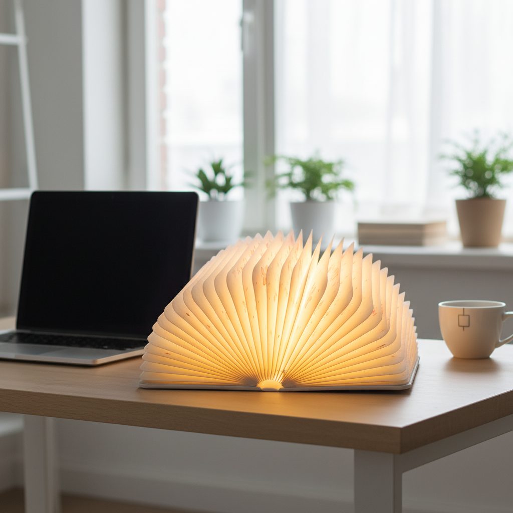 LumiLiving Folding Book Lamp - Lifestyle 2