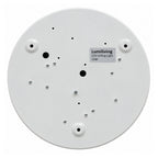 22cm white slim round LED ceiling light, back plate