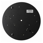 30cm black slim round LED ceiling light, back plate