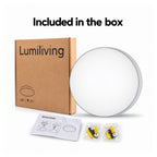 30cm white slim round LED ceiling light, what's in the box