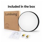 40cm black slim round LED ceiling light, what's in the box