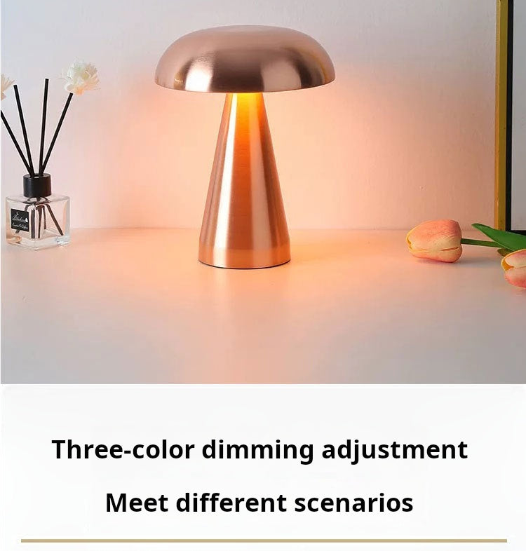 mushroom table lamp three colour temperature dimming feature