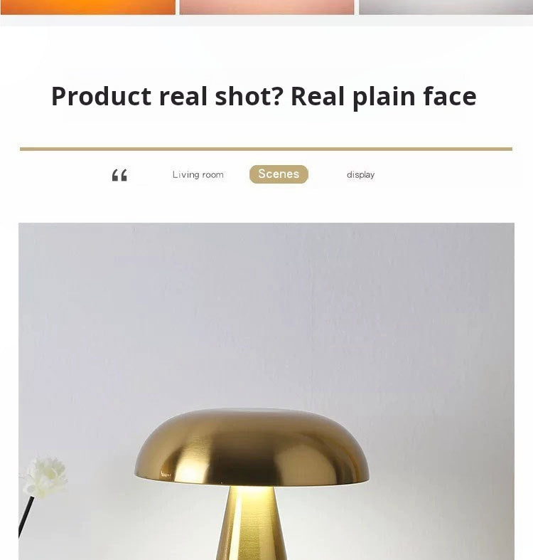 rechargeable mushroom lamp product specifications 2W LED