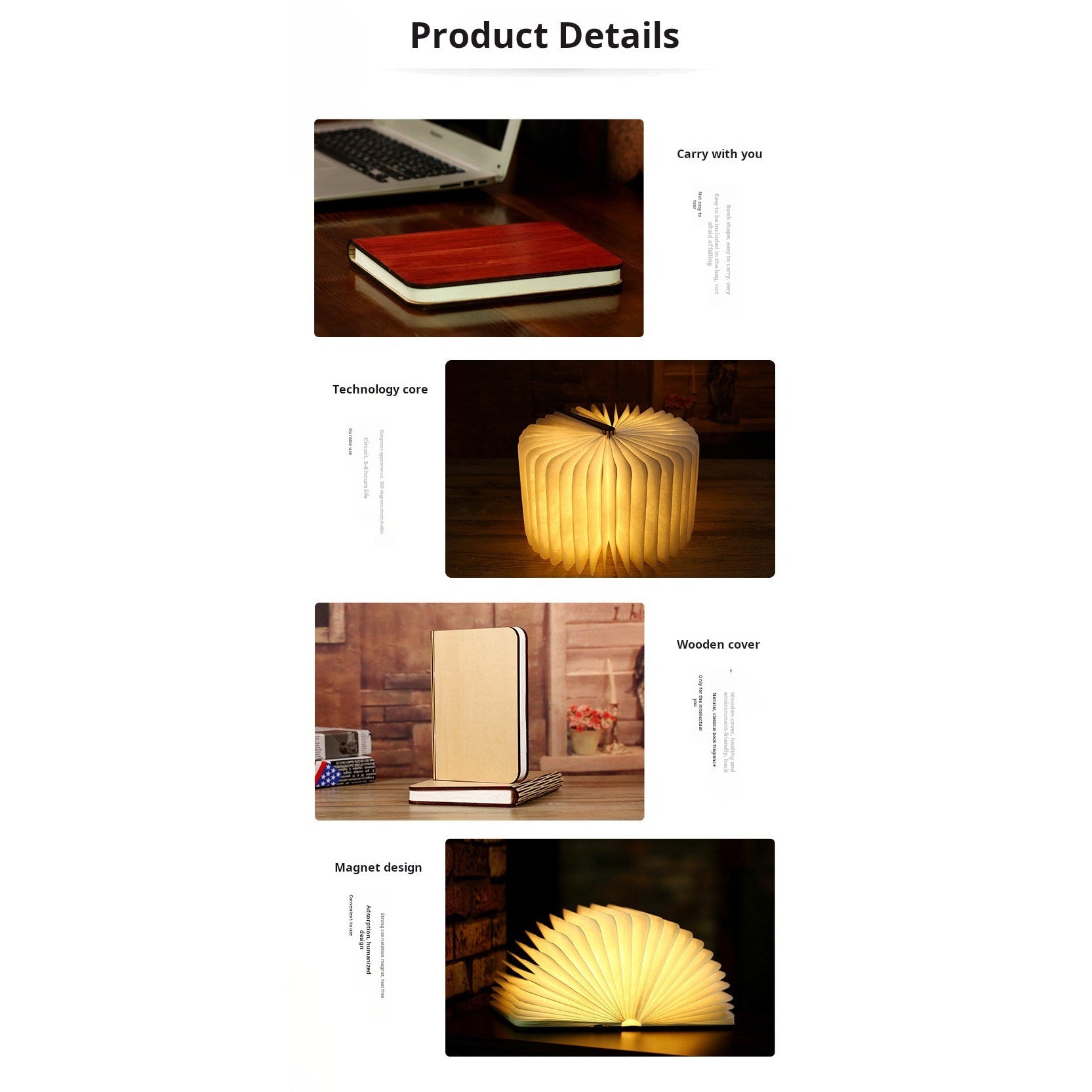 LumiLiving Folding Book Lamp - Comparison