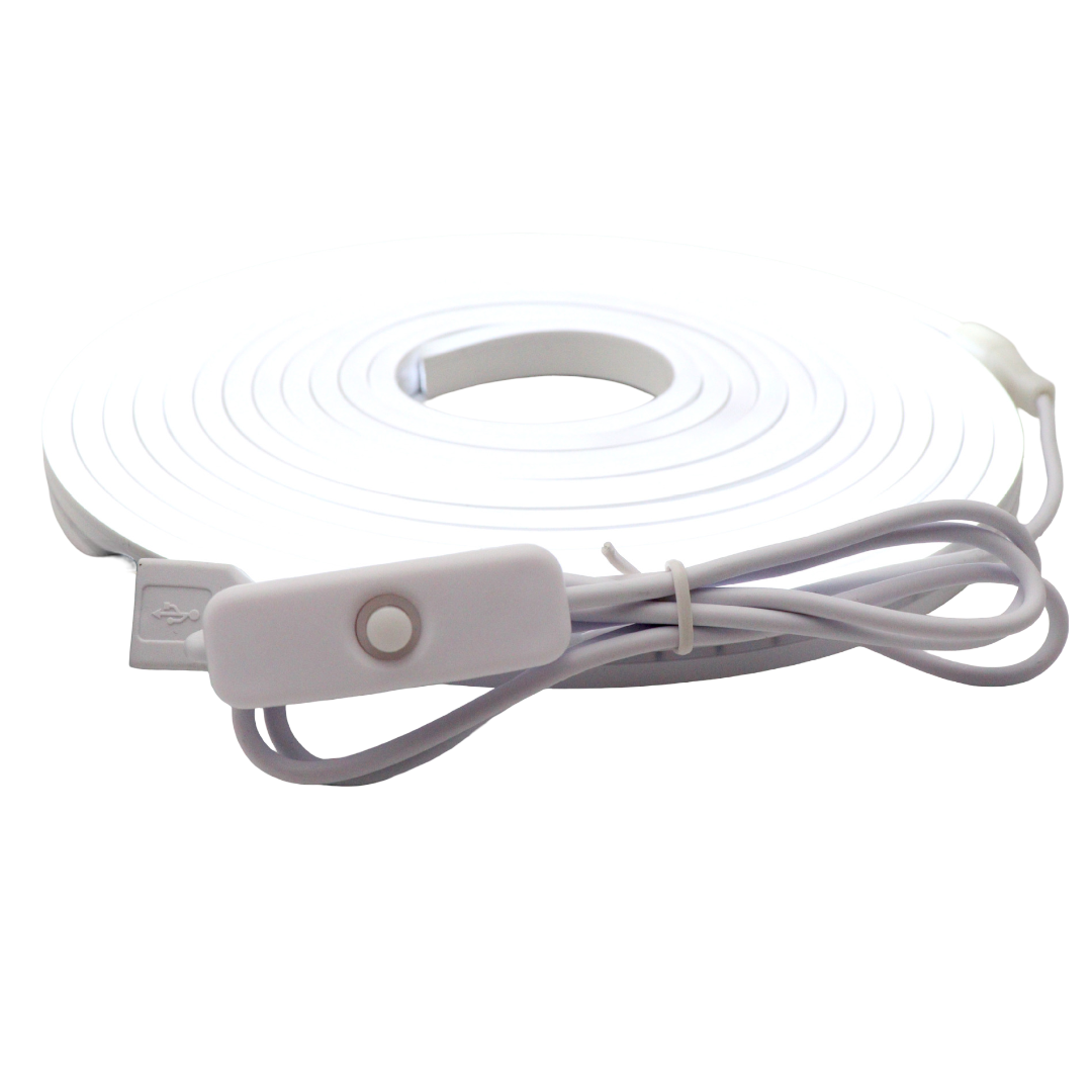 5m USB Neon LED Strip – 5V Plug-and-Play