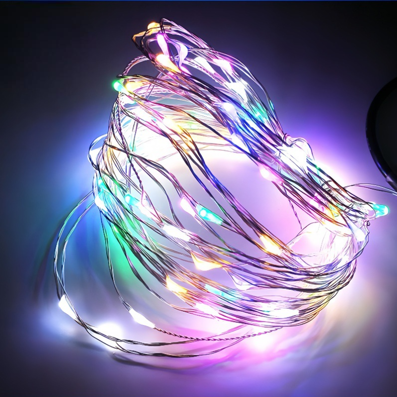 200 Copper-Wire Fairy Lights lights with 8 modes + Solar panel