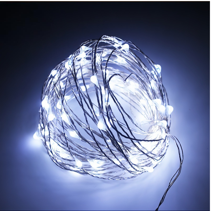 200 Copper-Wire Fairy Lights lights with 8 modes + Solar panel