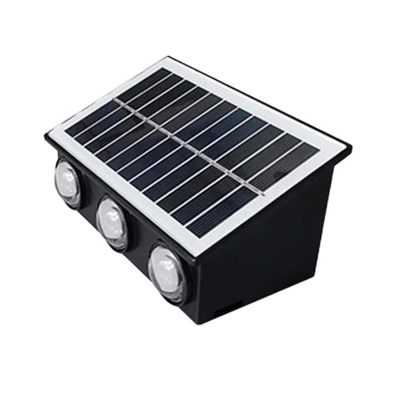 LED Solar Wall Lamp | Cord-Free Outdoor Warm Light, 4–8 Heads