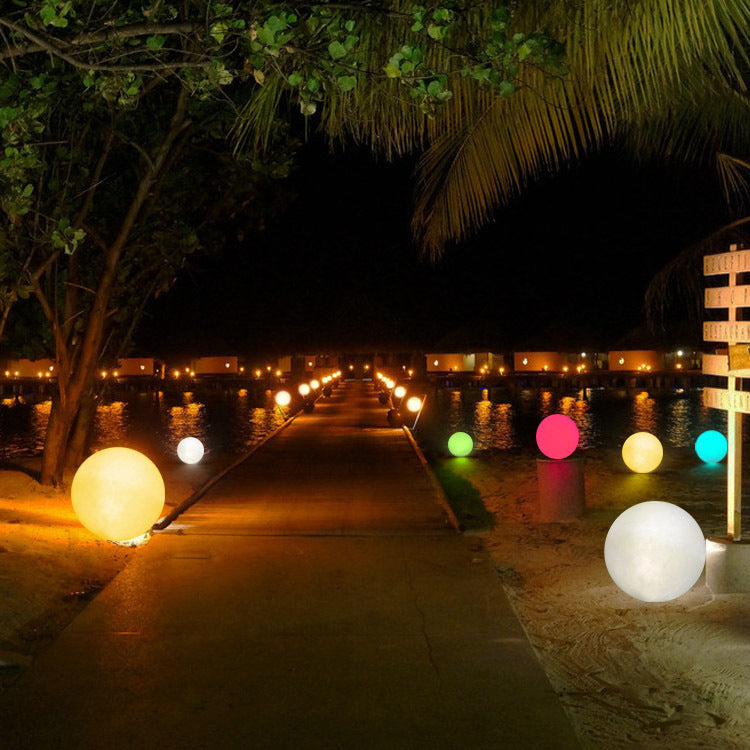 Solar LED ball lamp garden decoration with colour-changing LED outdoor lighting