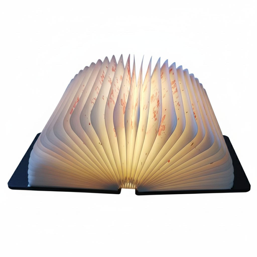 LumiLiving Folding Book Lamp - Dark Black