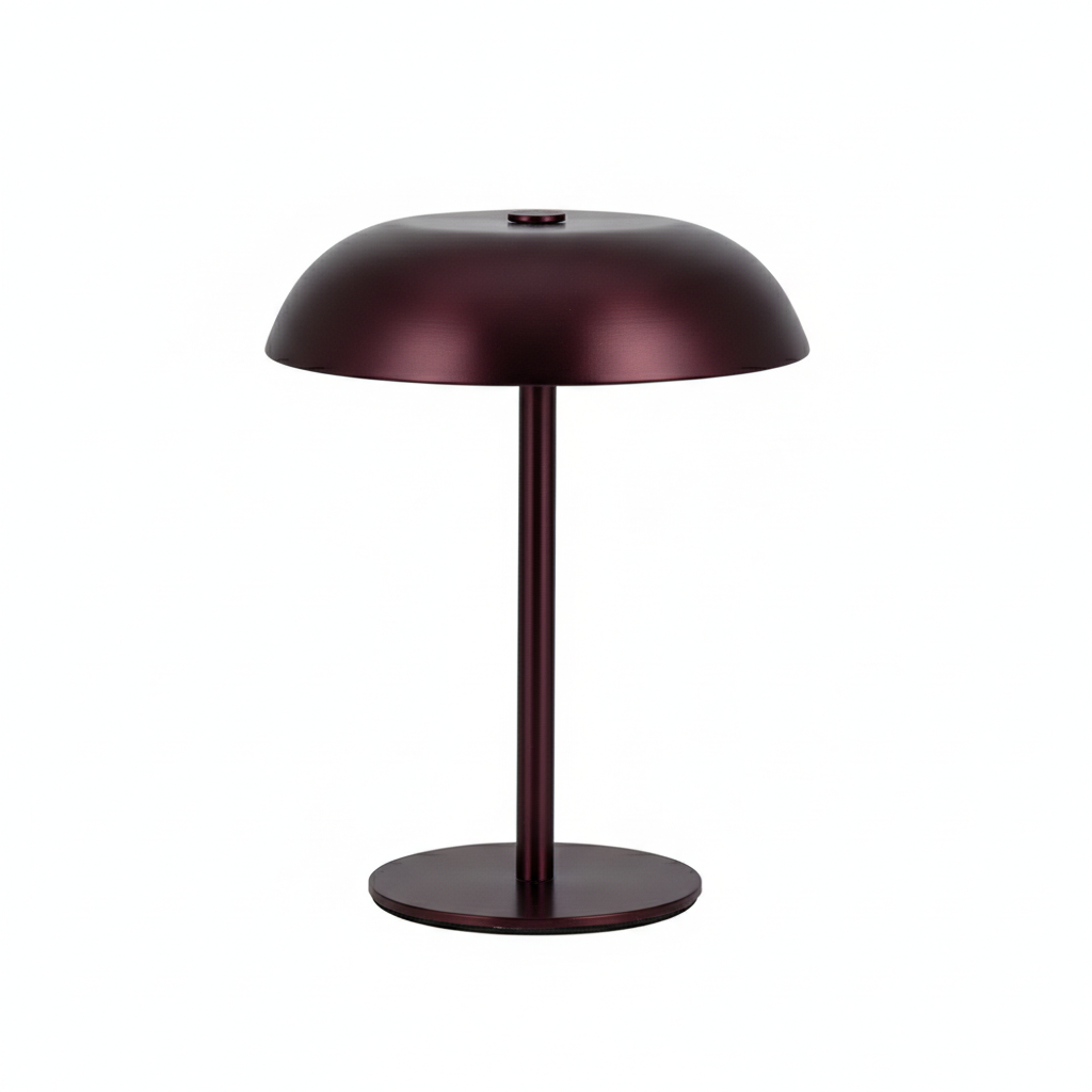 Mushroom LED Table Lamp - Burgundy