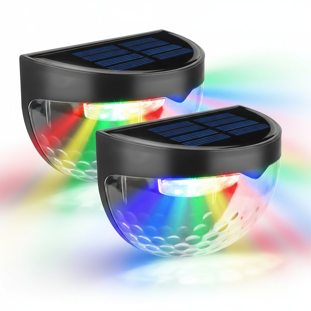 Solar Fence Light RGB 2-Pack