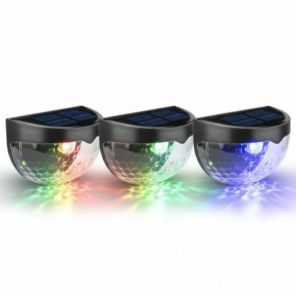 Solar Fence Light RGB 3-Pack