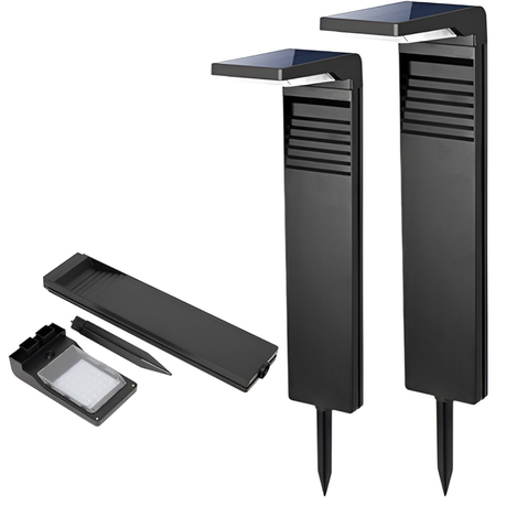 2 Dual Color LED Solar Garden Light