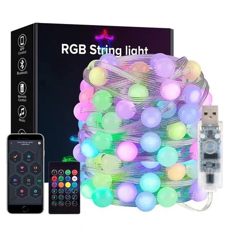 RGB Magic Ball String Spherical Lights