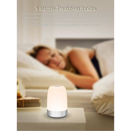 Sunrise Alarm Clock with Gentle Wake-Up, RGB Night Light & Touch Control