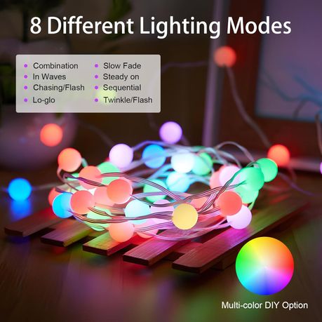 RGB Magic Ball String Spherical Lights