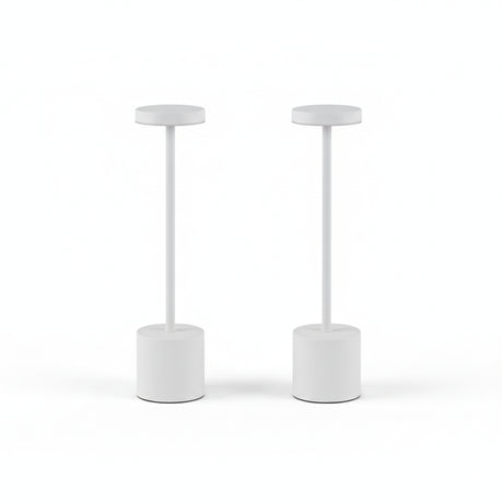 Iron I-Shaped Touch Table Lamp — Rechargeable Cordless LED, Stepless Touch Dimming
