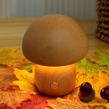 Portable Mushroom Table Lamp: Touch Dimmable Night Light