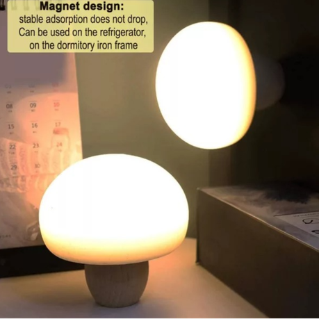 Smart LED Mushroom Tap Night Light – Set of 2