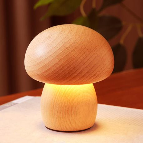 Portable Mushroom Table Lamp: Touch Dimmable Night Light