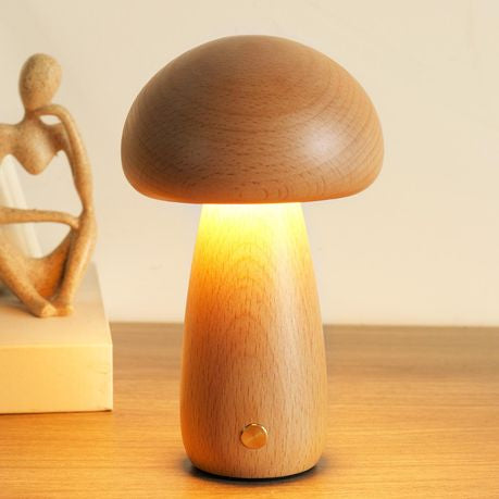 Portable Mushroom Table Lamp: Touch Dimmable Night Light