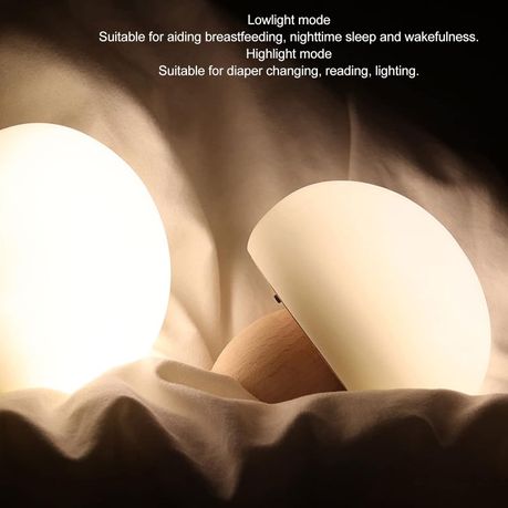 Smart LED Mushroom Tap Night Light – Set of 2