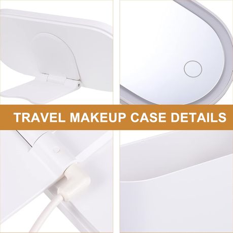LED Lighted Travel Cosmetic Case