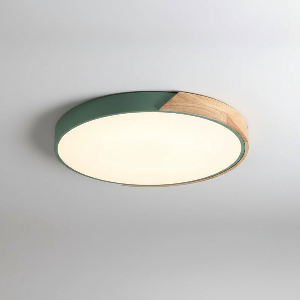Green Ceiling Light - Detail