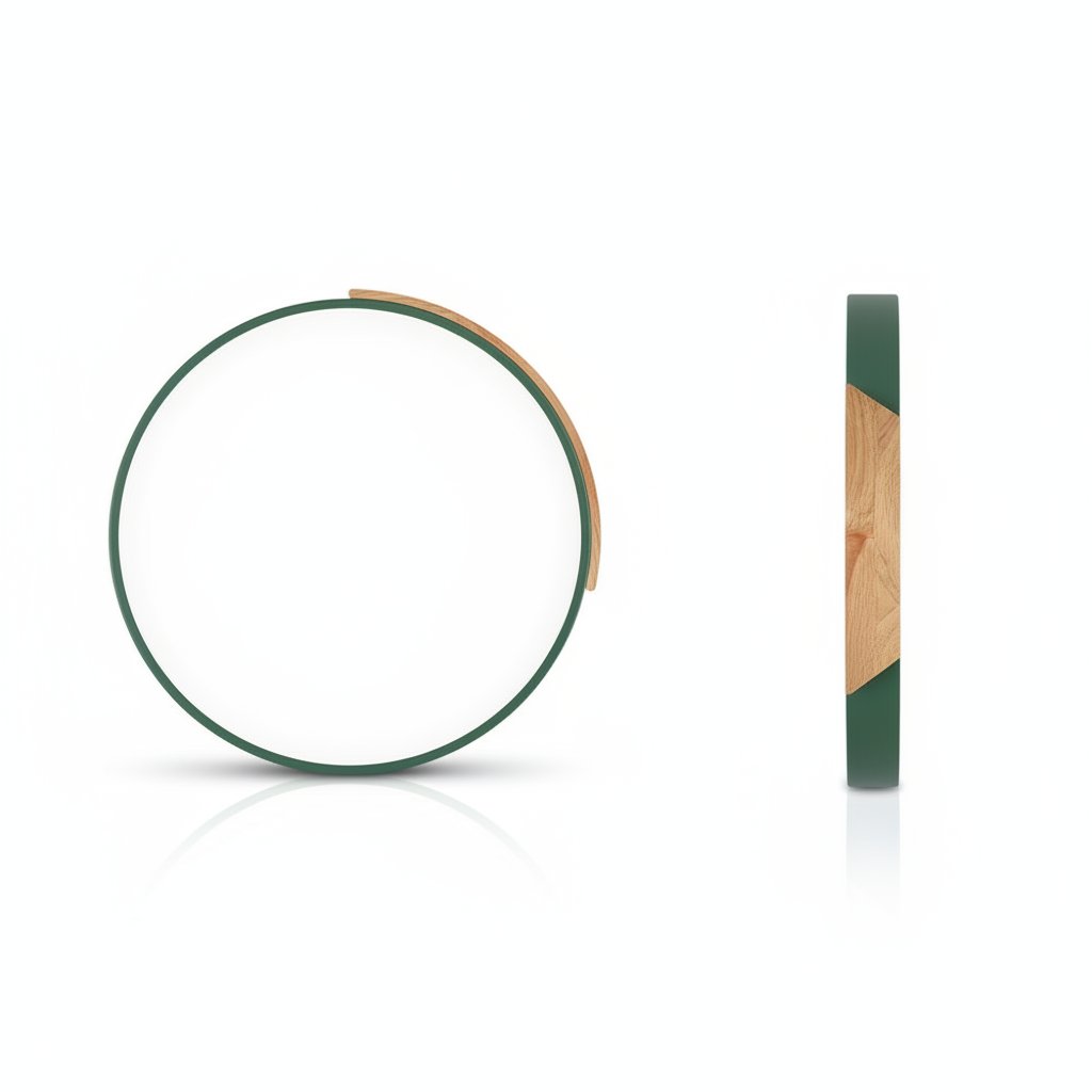 Green Ceiling Light - Multi Angle