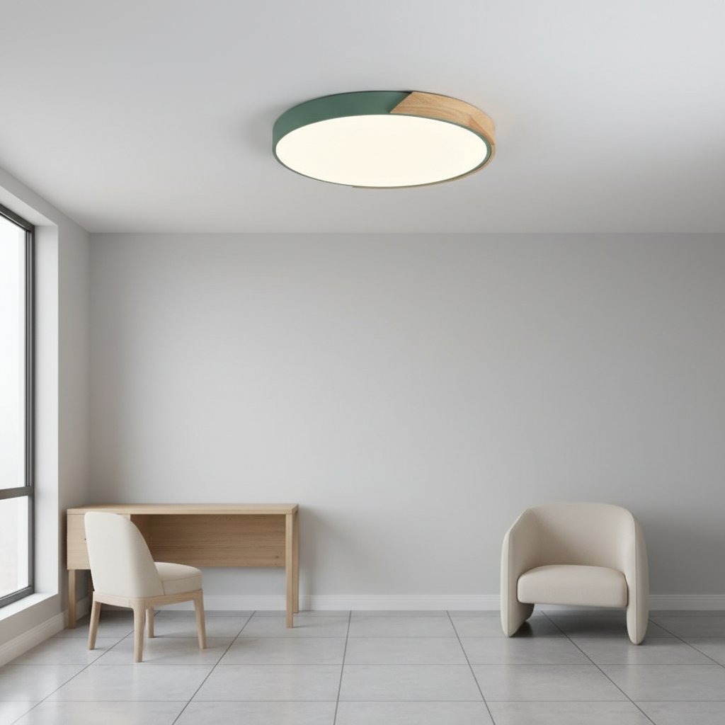 Green Ceiling Light - Feature
