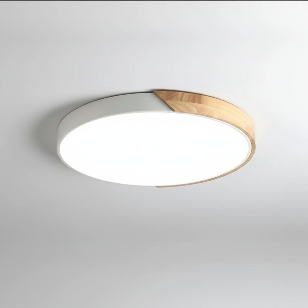 White Ceiling Light - Detail
