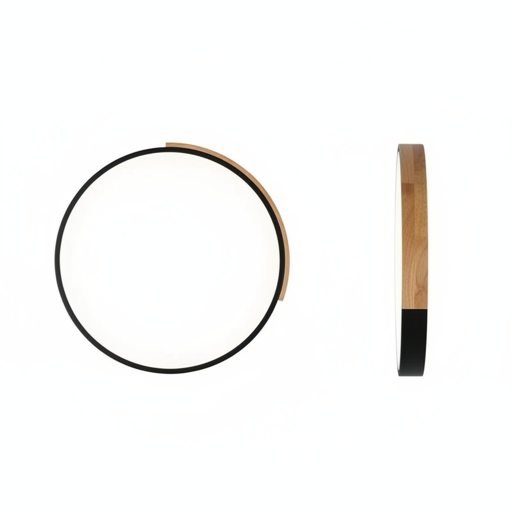 Black Ceiling Light - Multi Angle