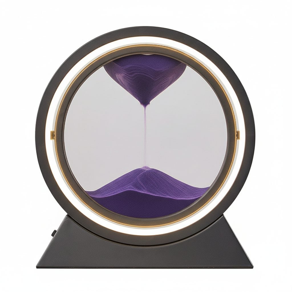 Sand Art Lamp - Purple Sand variant on white background