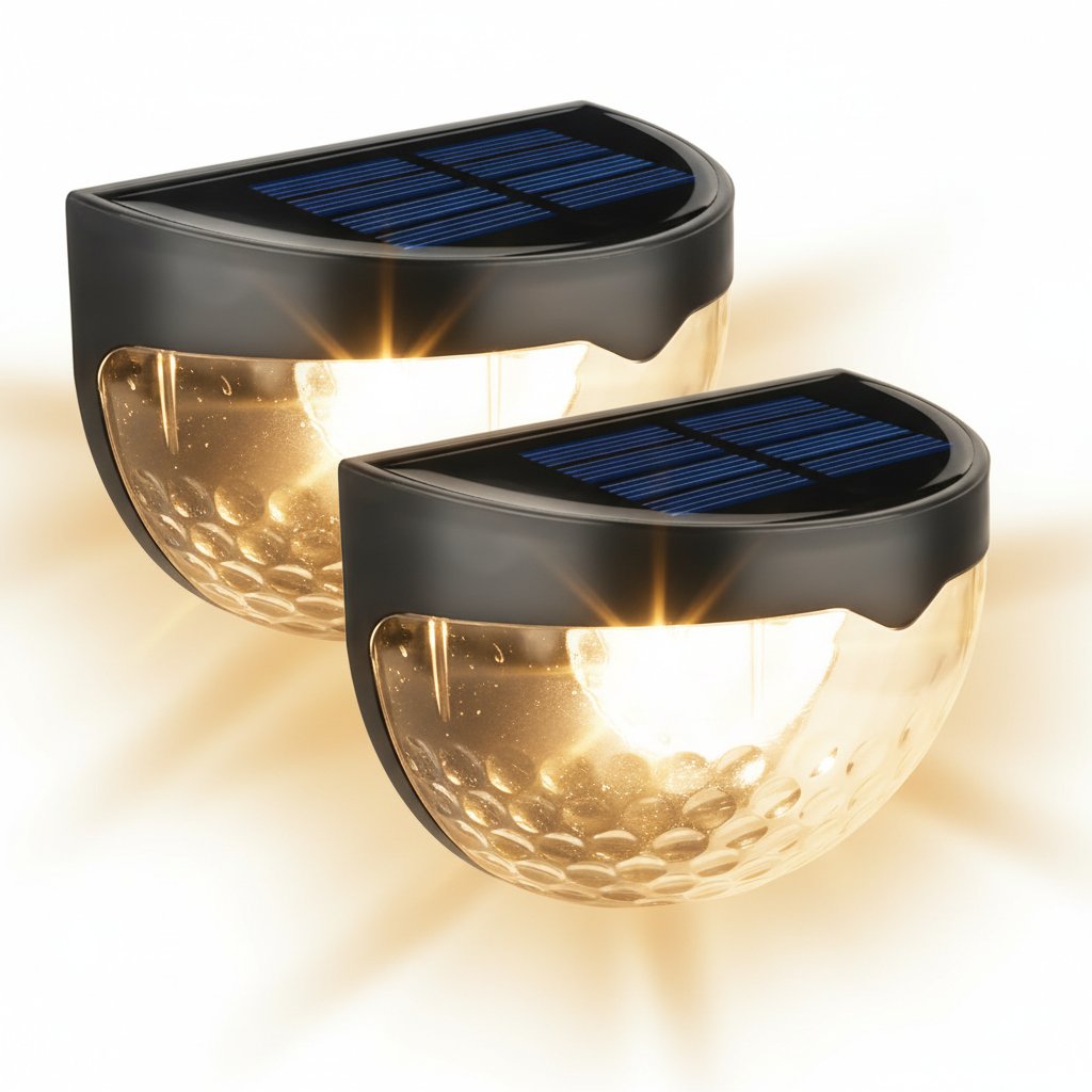Solar Fence Light Warm White 2-Pack