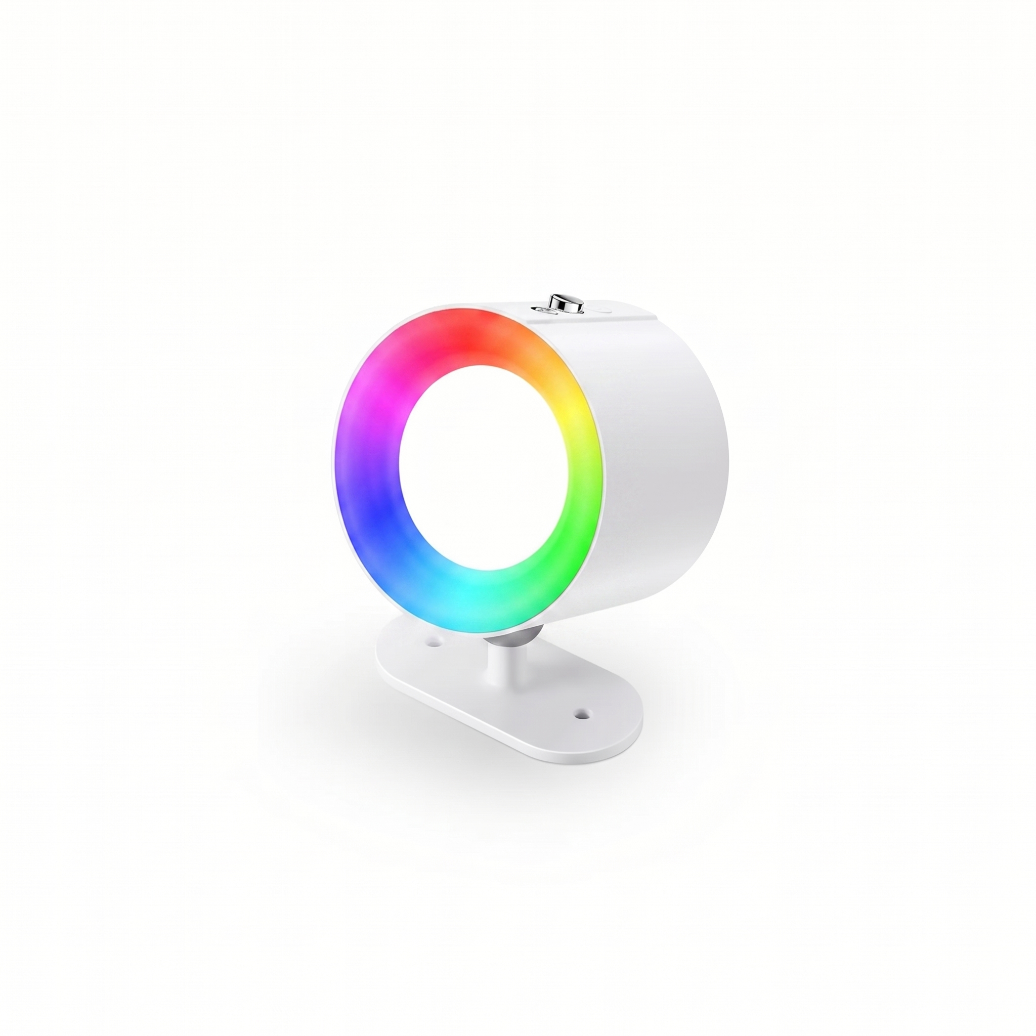 Rechargeable Spotlight Wall Lamp - White Body RGB Colour Variant Hero