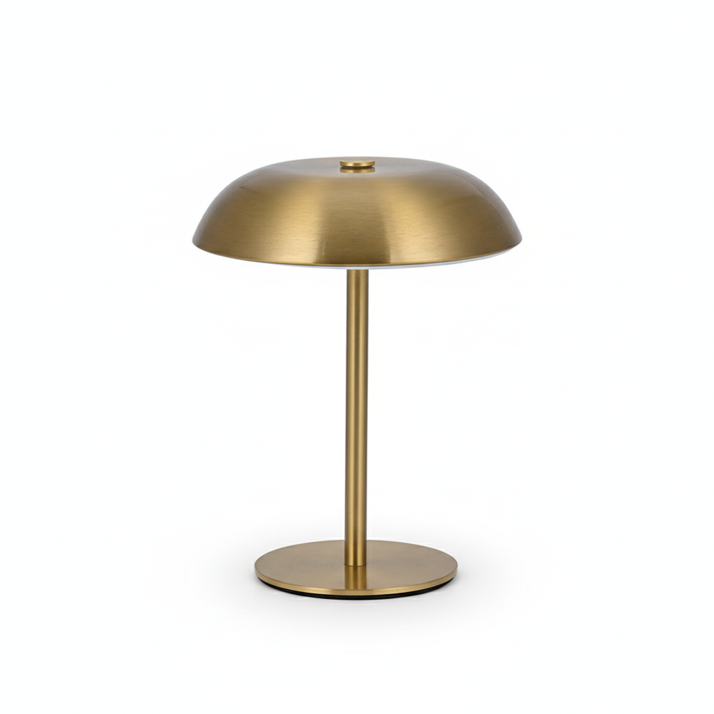 Mushroom LED Table Lamp - Gold